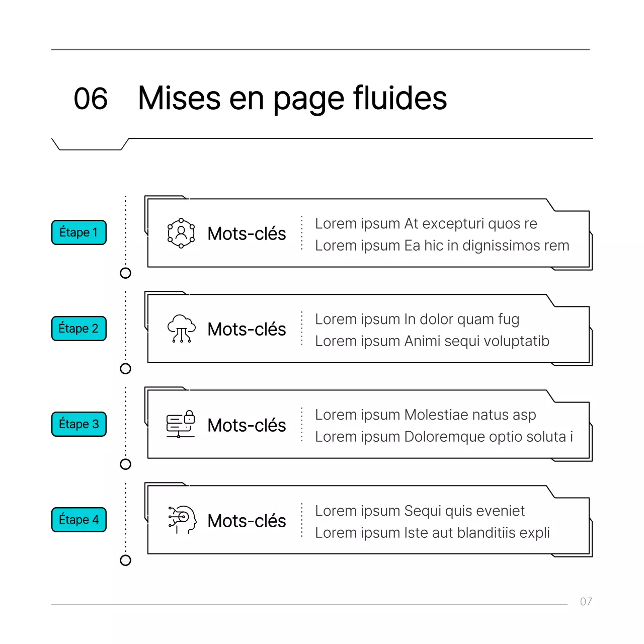 Rapport sur le concept de circuit d'ingénierie simple bleu clair