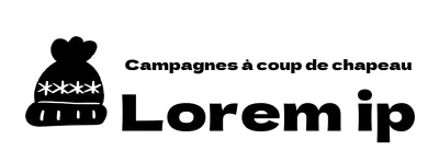 Logo de la campagne avec une illustration d'un joli bonnet en tricot