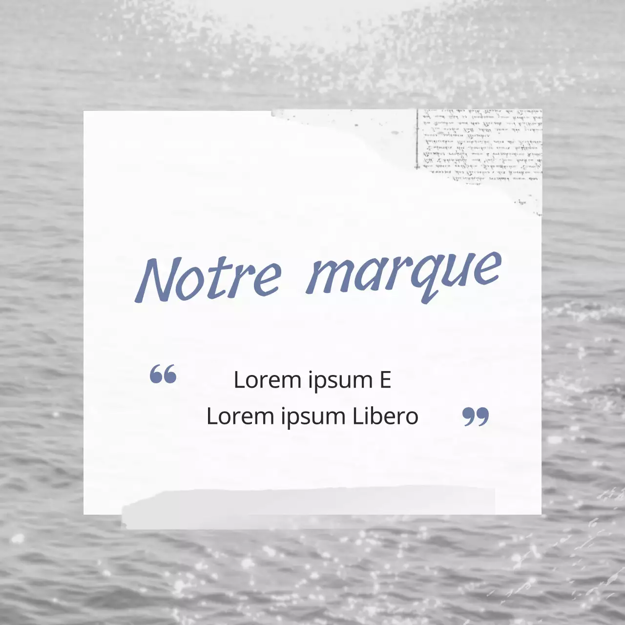 Promouvoir une marque de vêtements vintage en noir et blanc