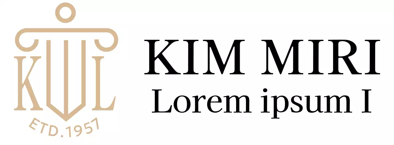 Un cabinet d'avocats qui a de la classe avec un logo illustré en or