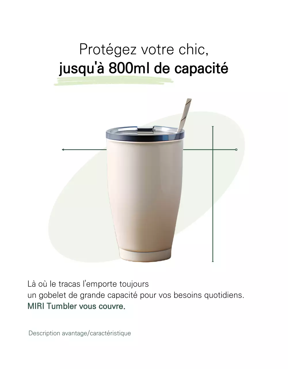 Une publicité minimaliste pour les nouveaux arrivants de Tumblr en blanc et vert