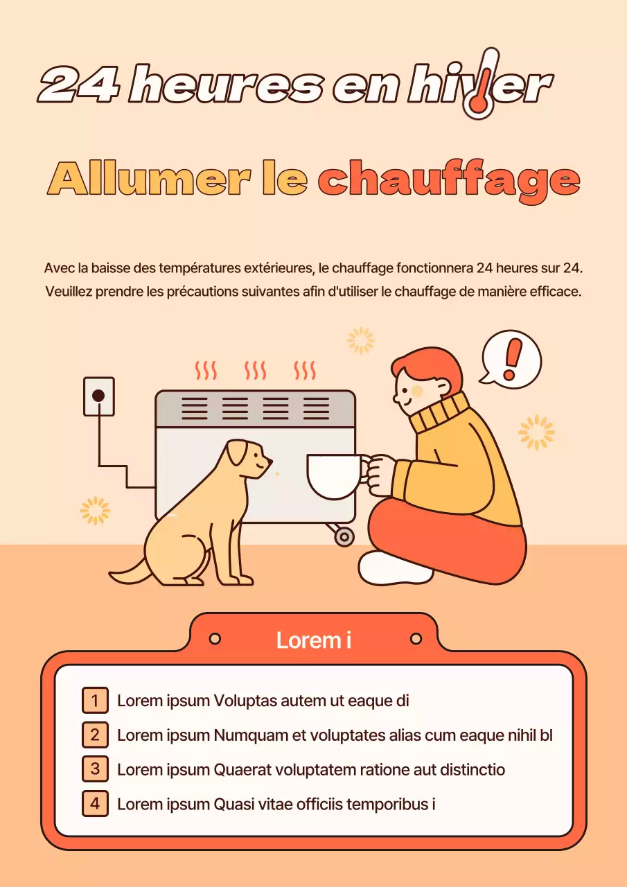 Guide pour l'hivernage de votre maison en orange et jaune