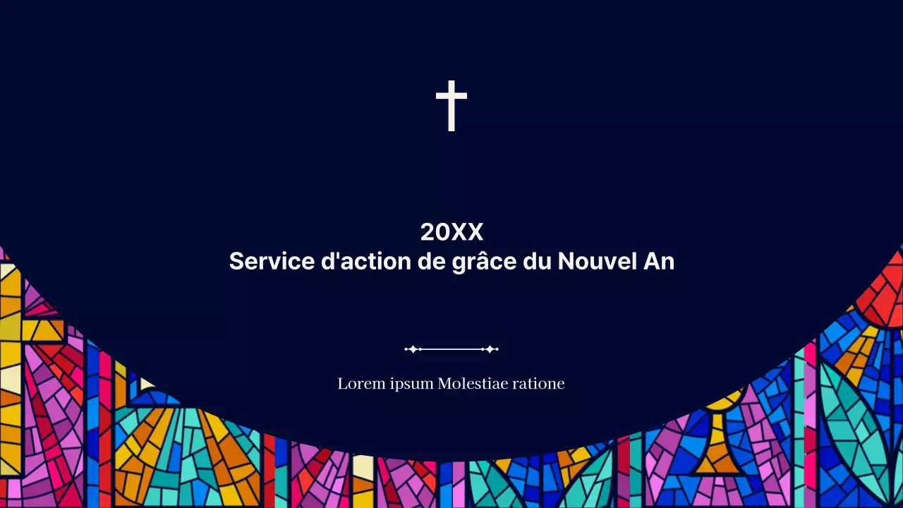 Un guide pour des services religieux simples en bleu marine et beige