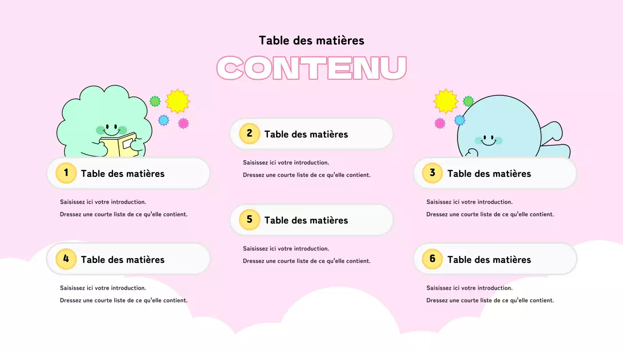 Un joli rapport d'organisateur d'informations bleu clair et rose