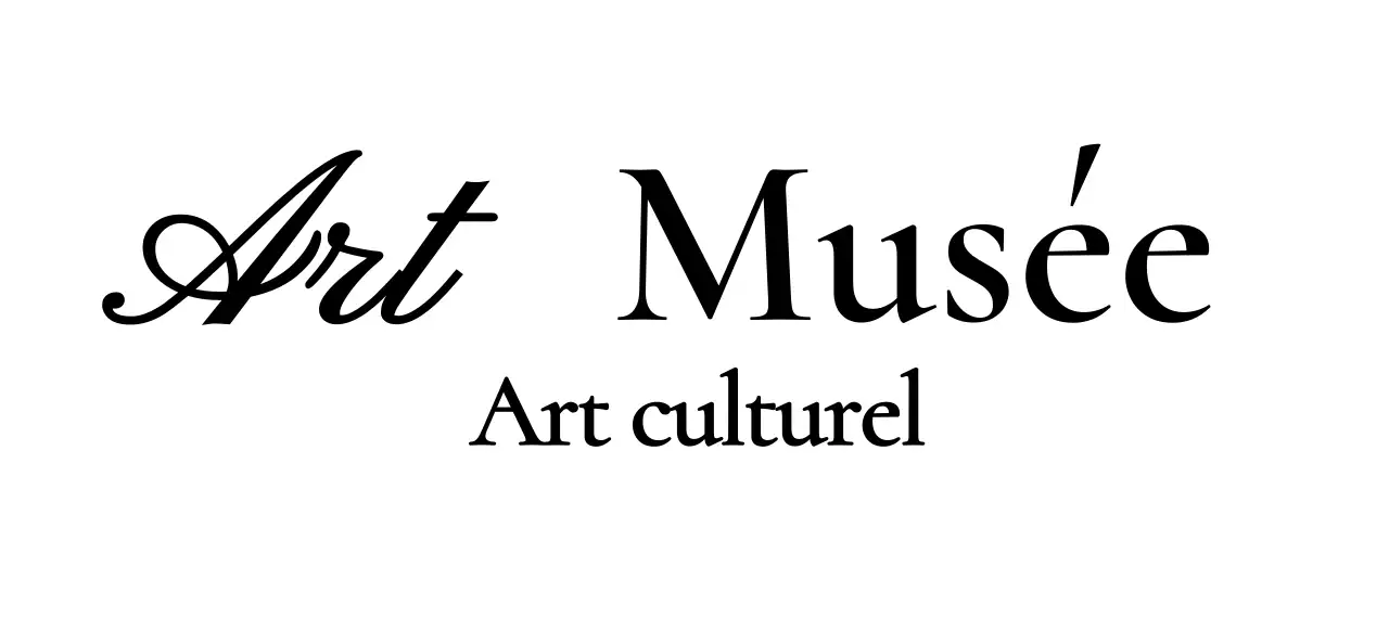 Logo de musée avec un concept cursif de classe