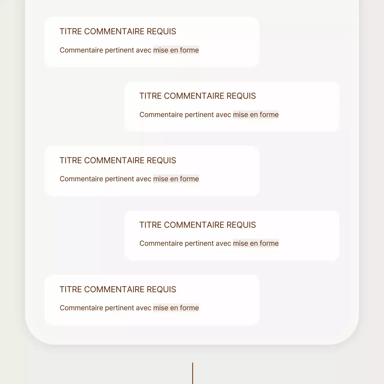 Publicité pour un simple coffret de Noël en hanwa beige et marron