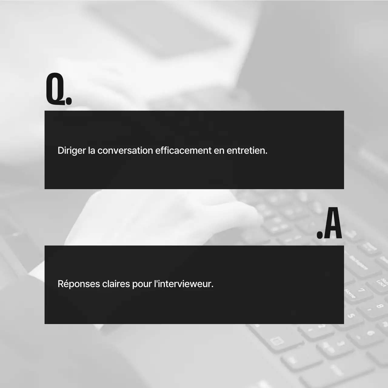 Une lettre de motivation moderne, en noir et blanc et orange, pour un entretien avec un entrepreneur