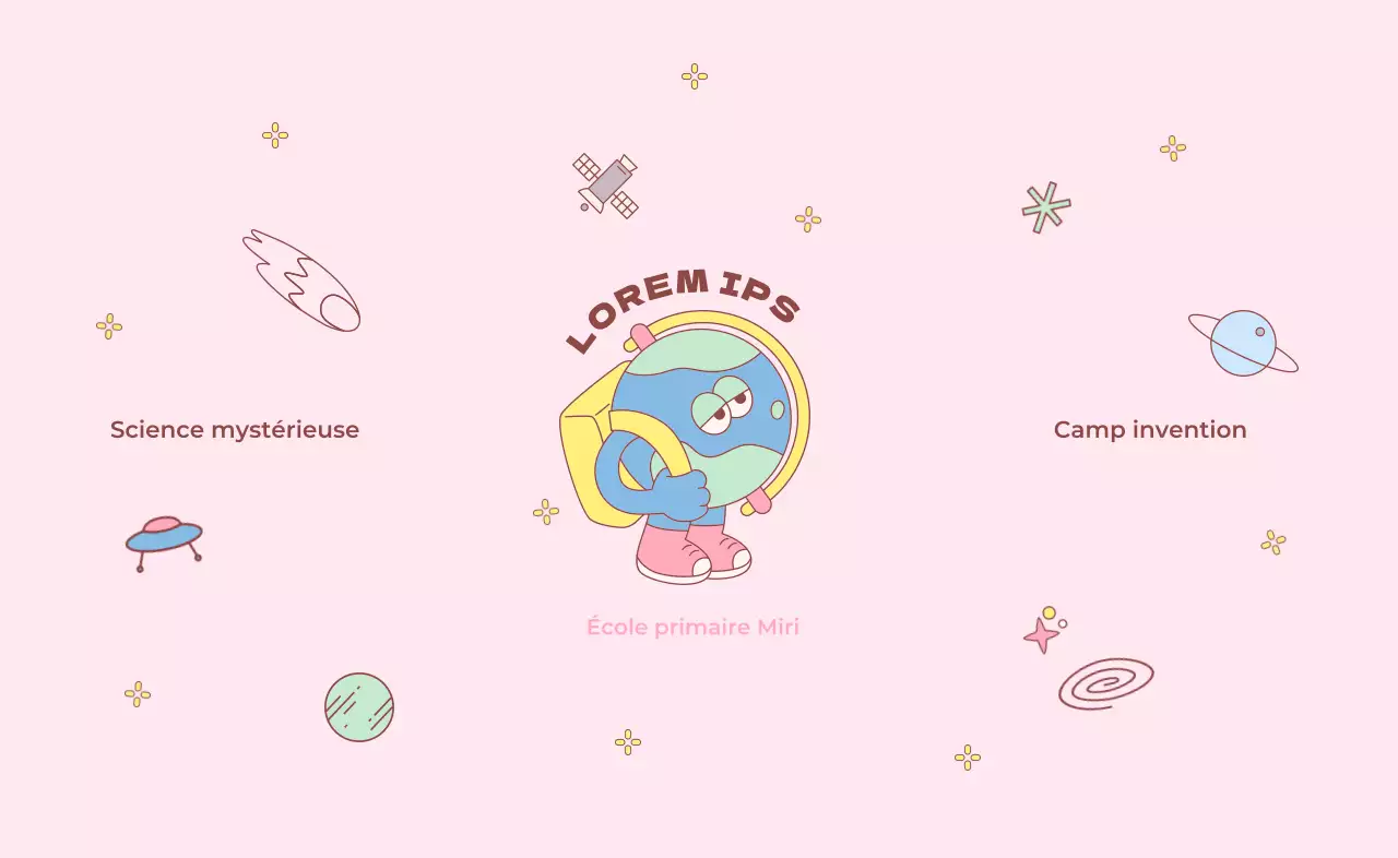 Souvenir de la fête de la science avec une jolie illustration de la Terre