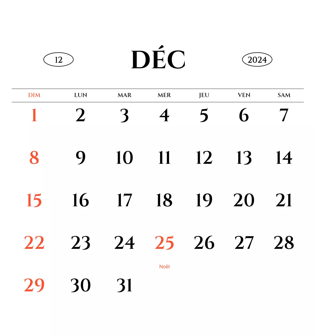 Calendrier mural de style simple avec concept de photographie de voyage émotionnelle en noir et blanc