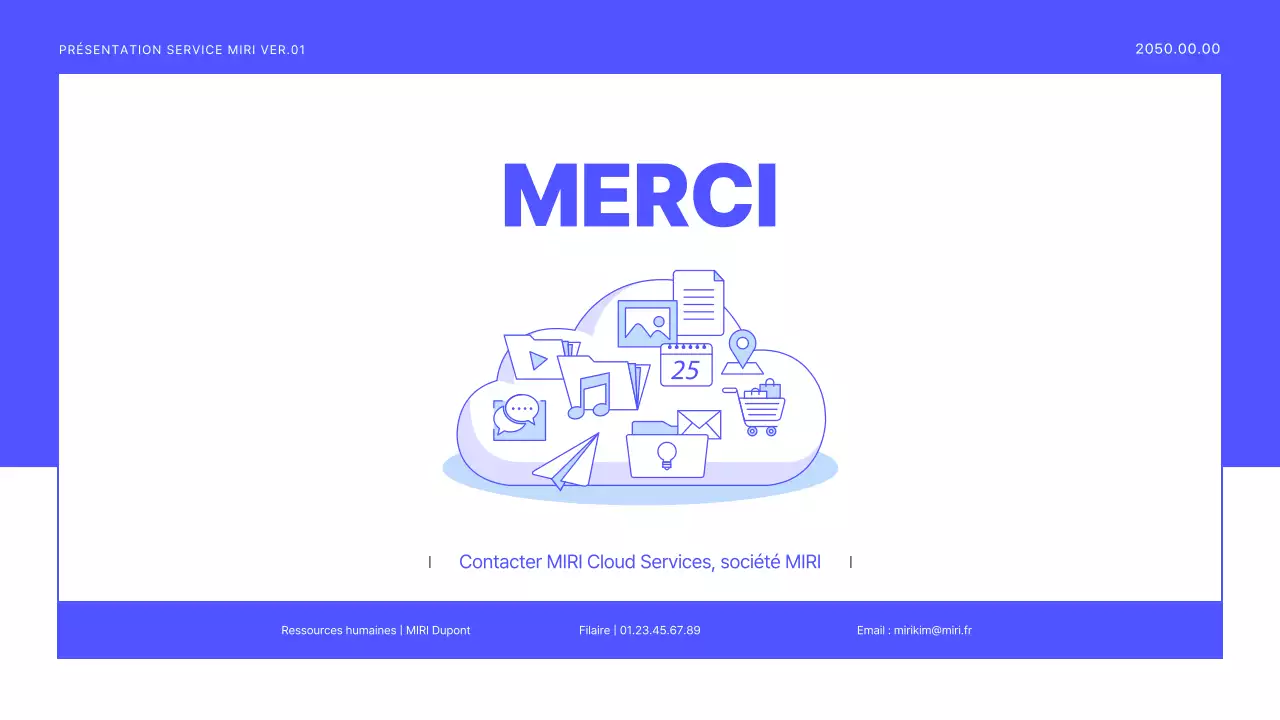 Un prospectus simple et violet sur les services aux entreprises