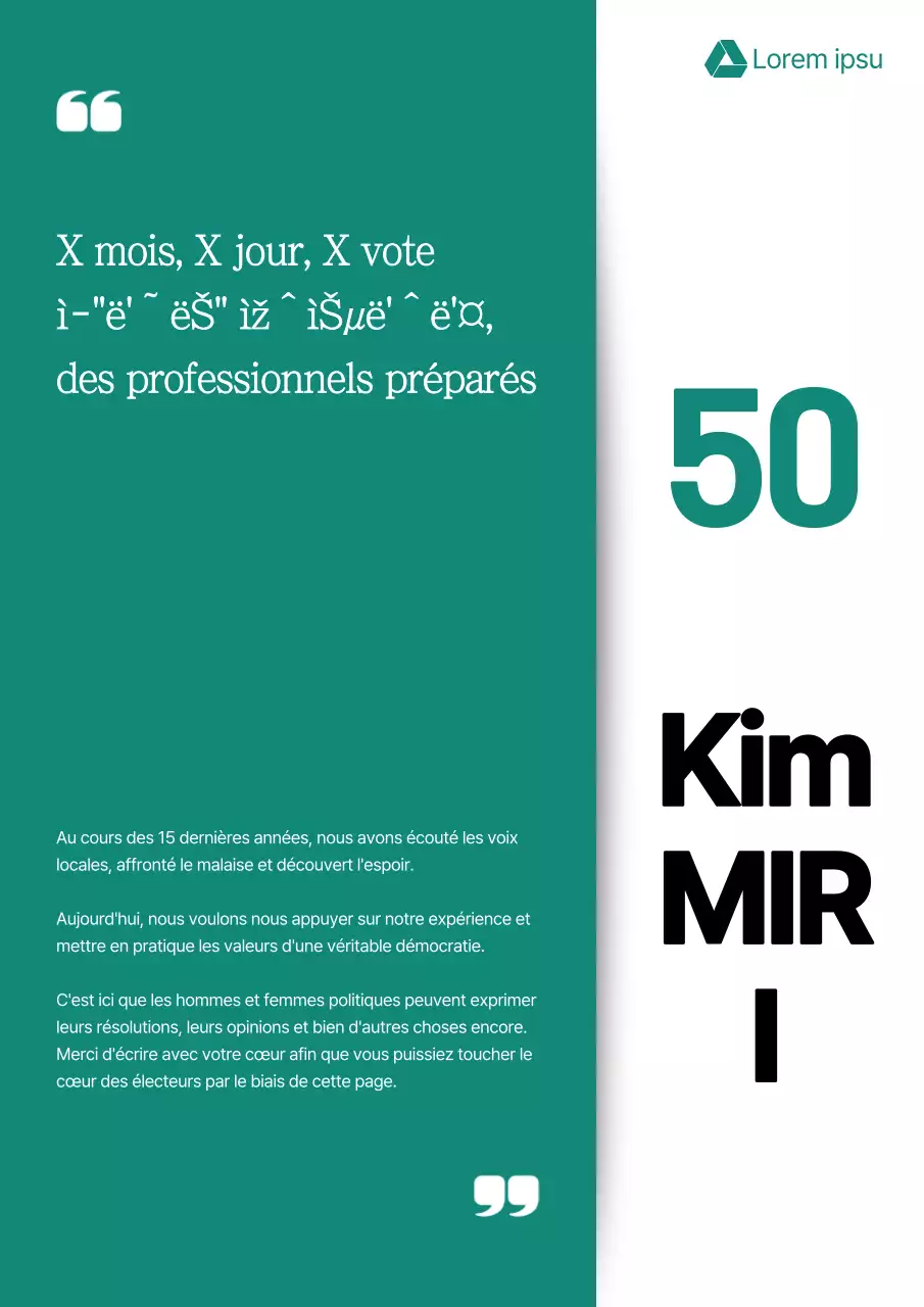 Promouvoir les candidats aux élections avec des résumés et de la simplicité