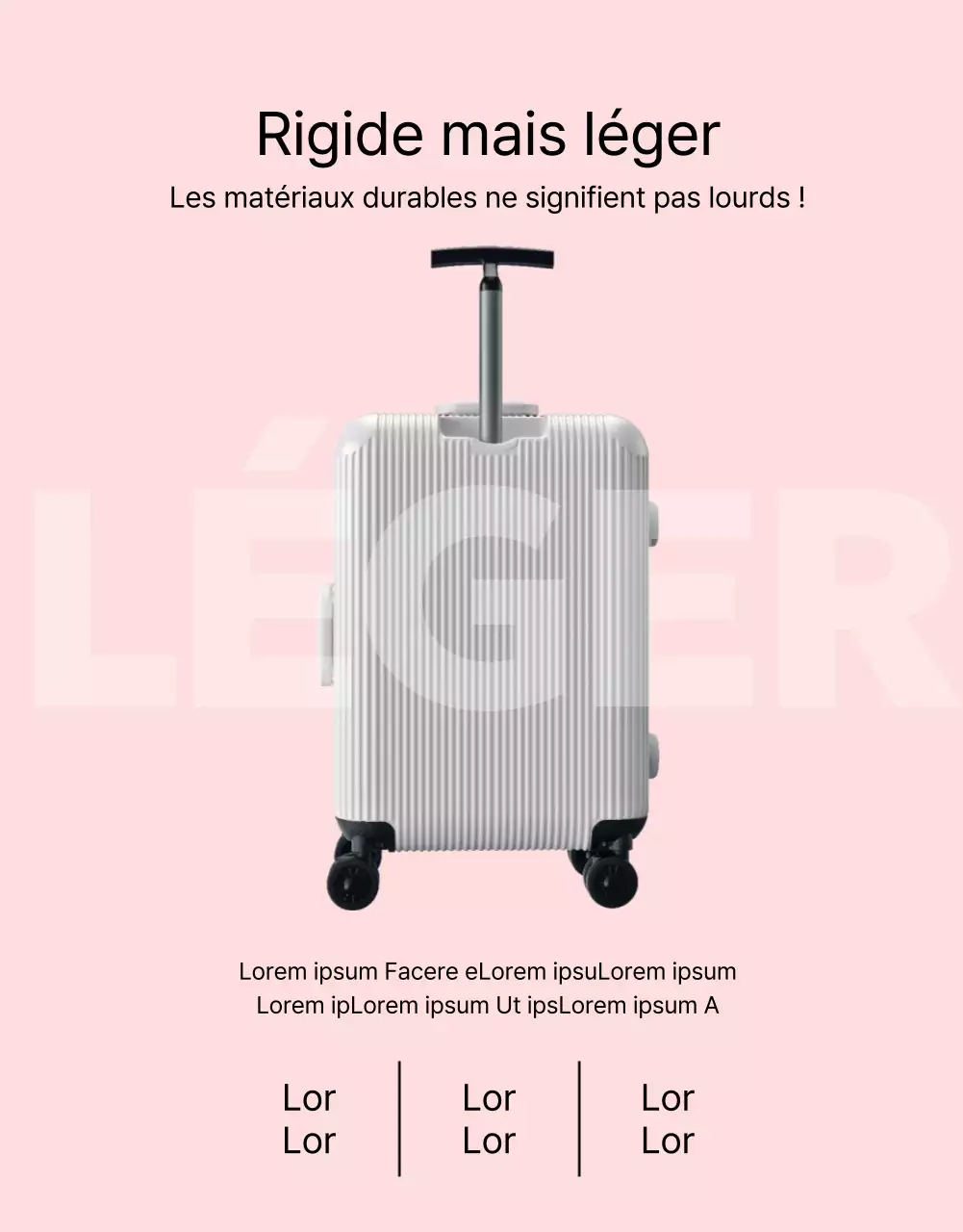 Valise simple rose et mauve à vendre post