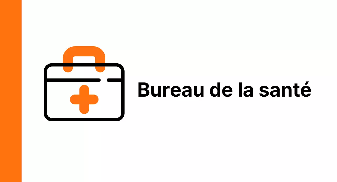 Trousse de premiers secours orange Guide de la salle de santé