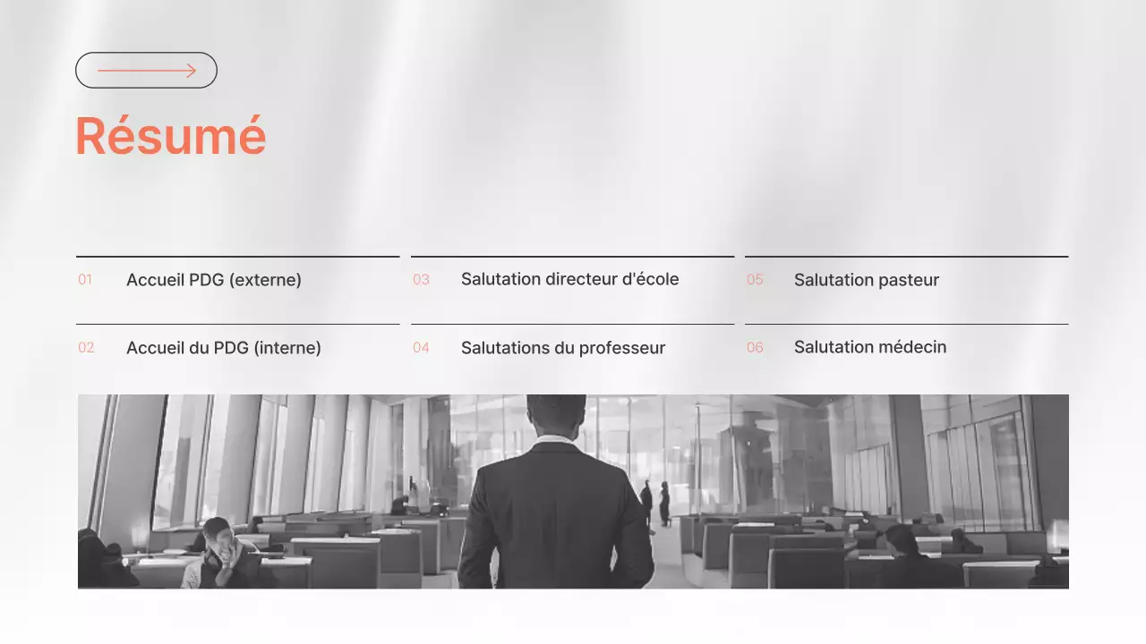 Une lettre de motivation simple, de couleur orange et noir et blanc