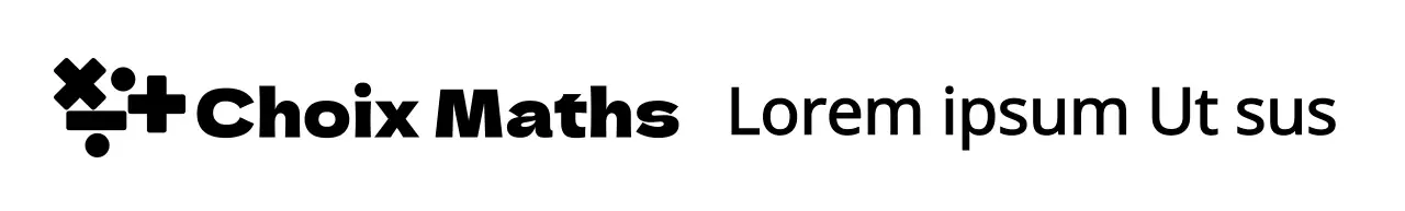 Logo de l'école de maths avec le symbole des maths