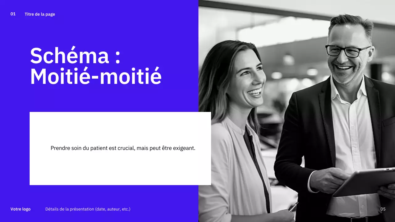 Des schémas simples et variés en bleu pour la planification