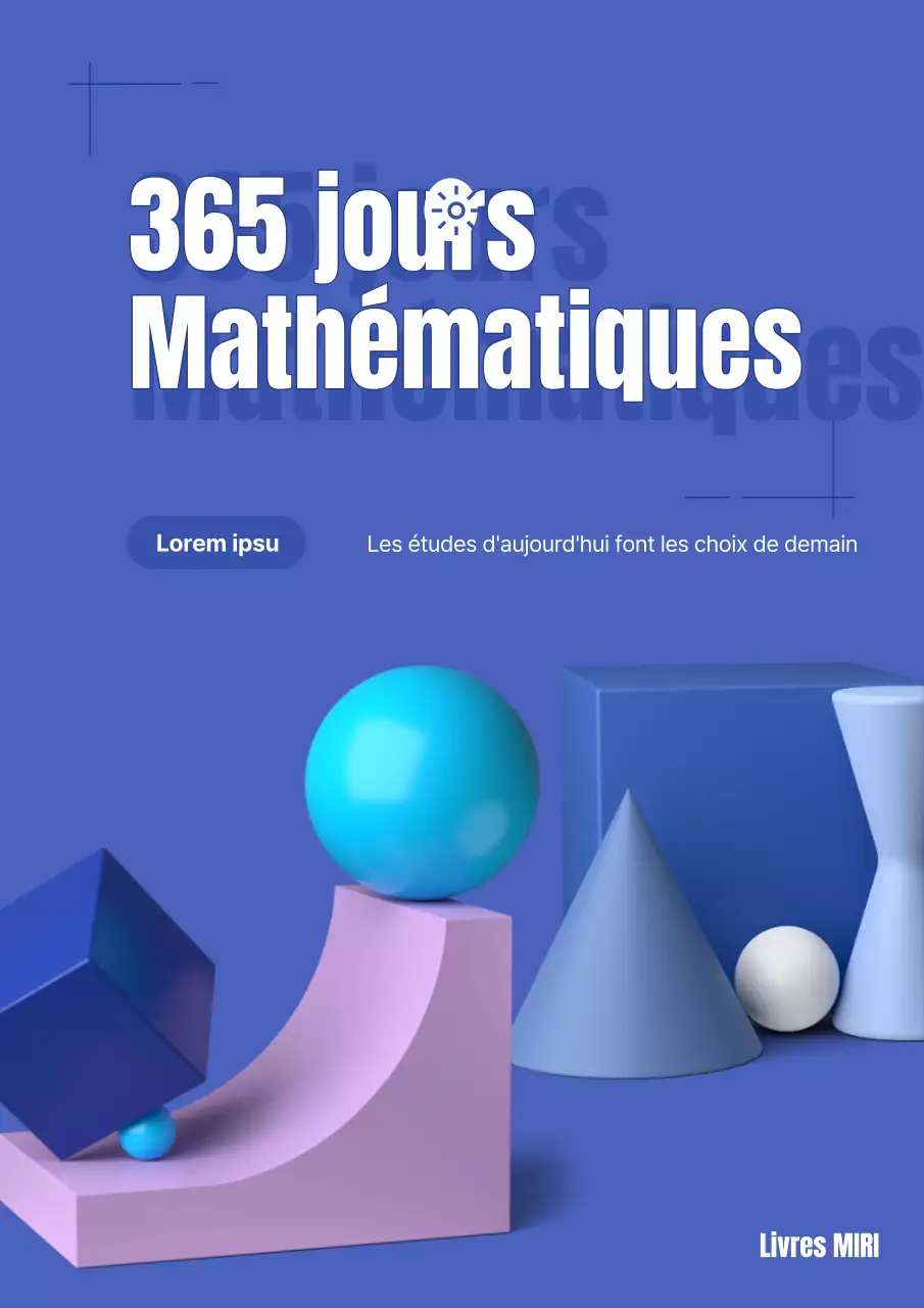 Feuilles d'exercices de mathématiques sur les formes 3D en violet