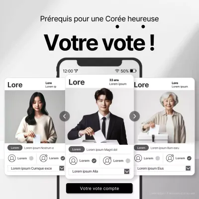 Promouvoir la participation à des élections modernes en blanc et en noir