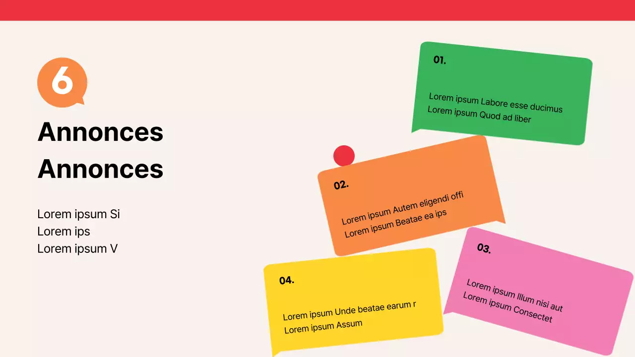 Guide de recrutement des enfants pour l'école maternelle rouge et jaune