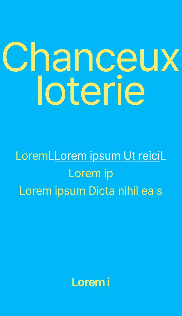 Un événement chanceux avec un schéma de couleurs complémentaires jaune-bleu