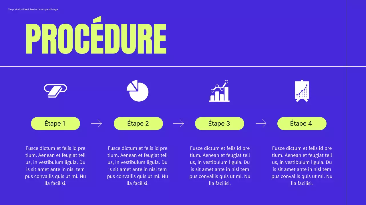 Matériel de profil d'entreprise moderne bleu et néon