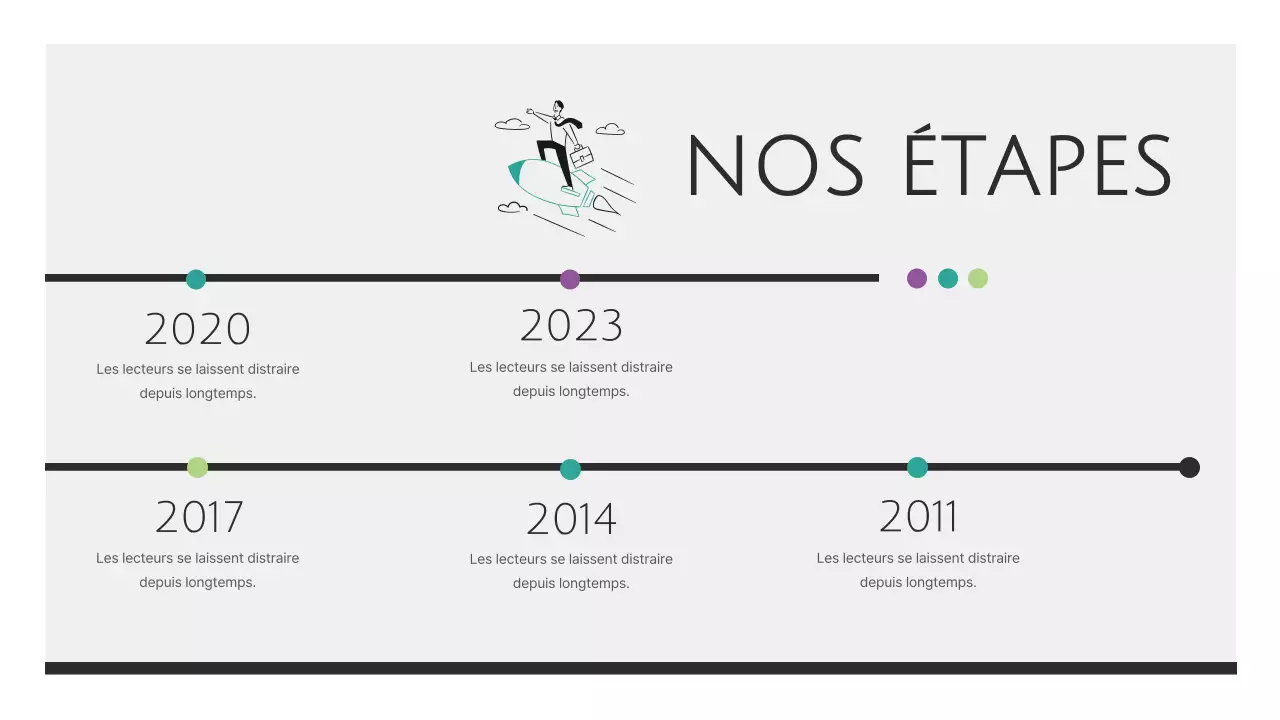 Matériaux élégants pour les rapports d'activité en noir et blanc