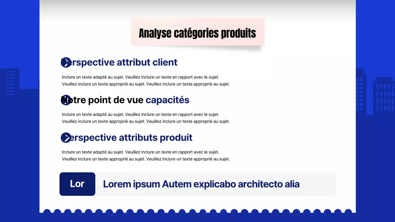 Rapport d'étude de marché avec concept de base de reçu bleu et blanc