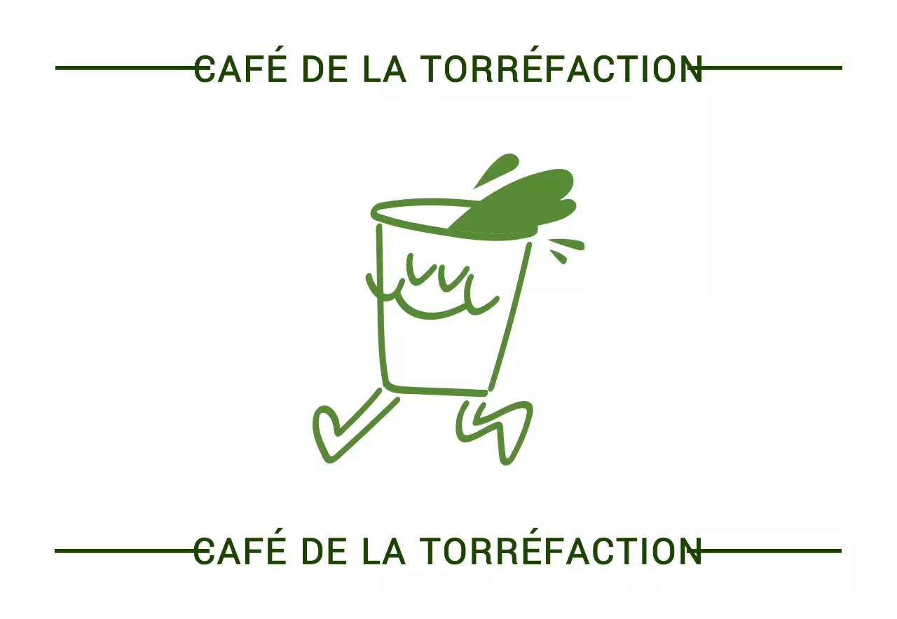 Signalisation des cafés d'inspiration vintage