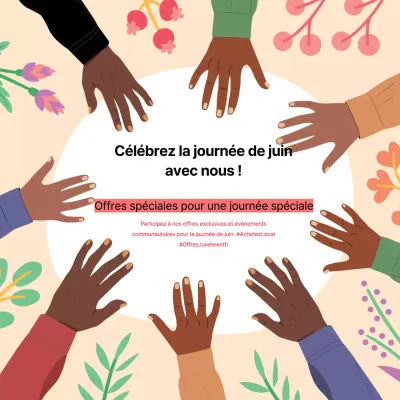 Célébrez avec nous la journée de juin !