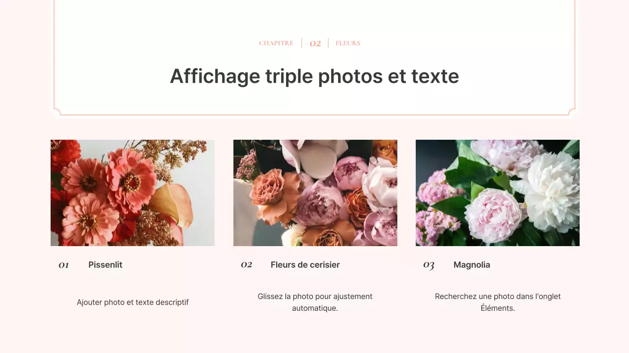 Proposition de fond floral aquarelle luxueux en rose et ivoire