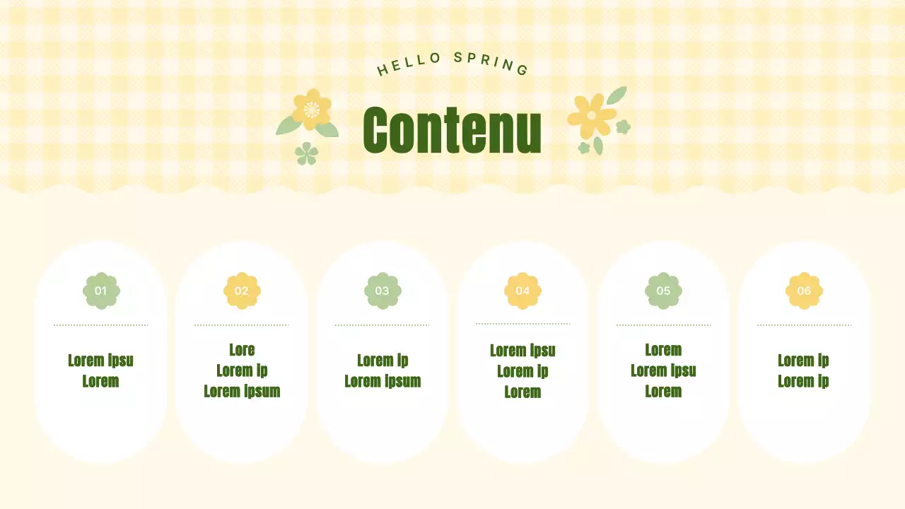 Planificateur jaune et joli fond floral