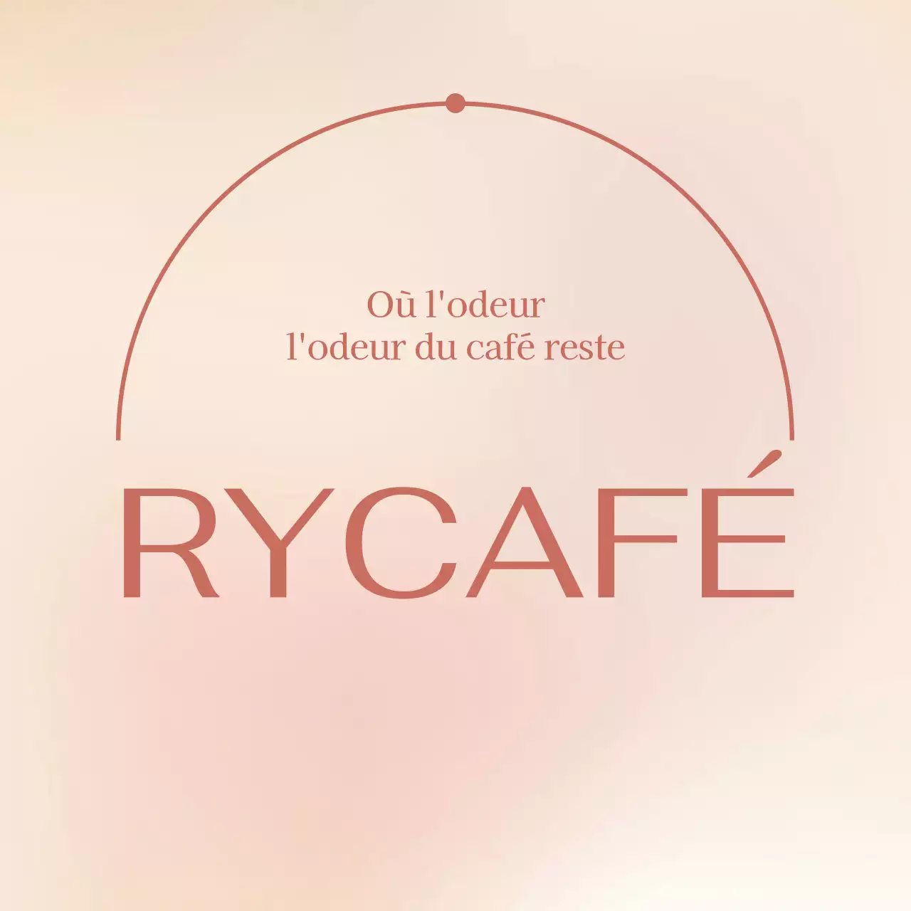 Concept de la série Café rose beige dégradé