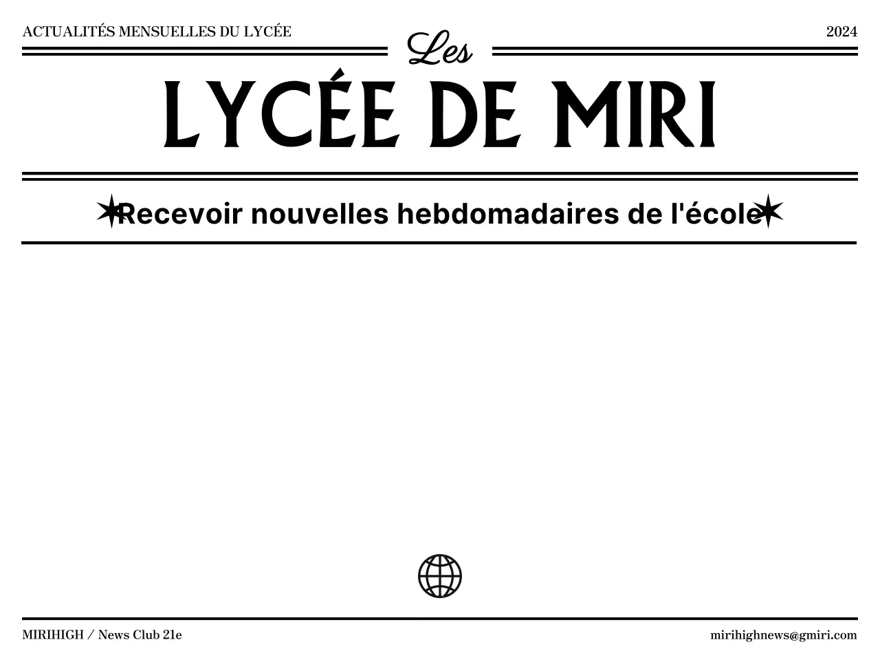 Conception de la couverture dans le style de la conception d'un journal