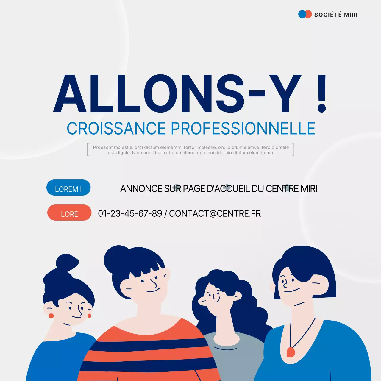 À propos du programme de soutien à l'emploi des femmes pour les carrières simples (rouge et bleu)