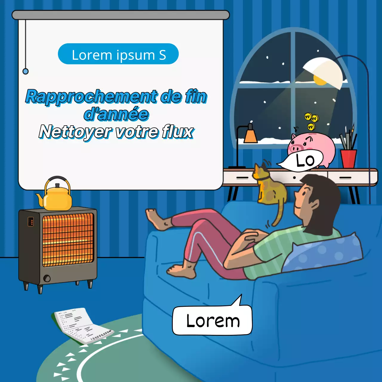 La comptabilité bleu marine et blanc en quelques mots