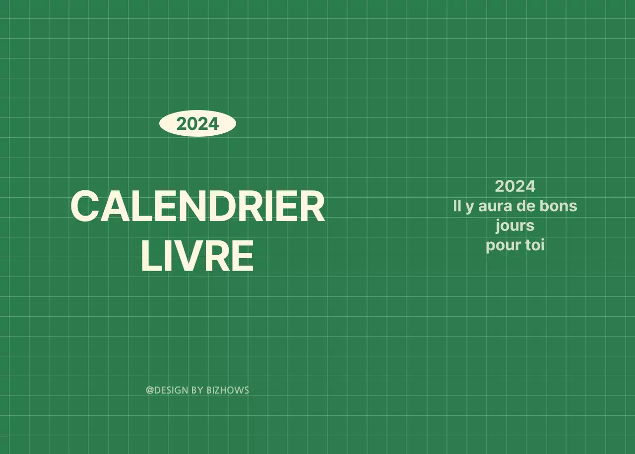 Calendrier mural SAT D-day notepad concept en vert et jaune clair