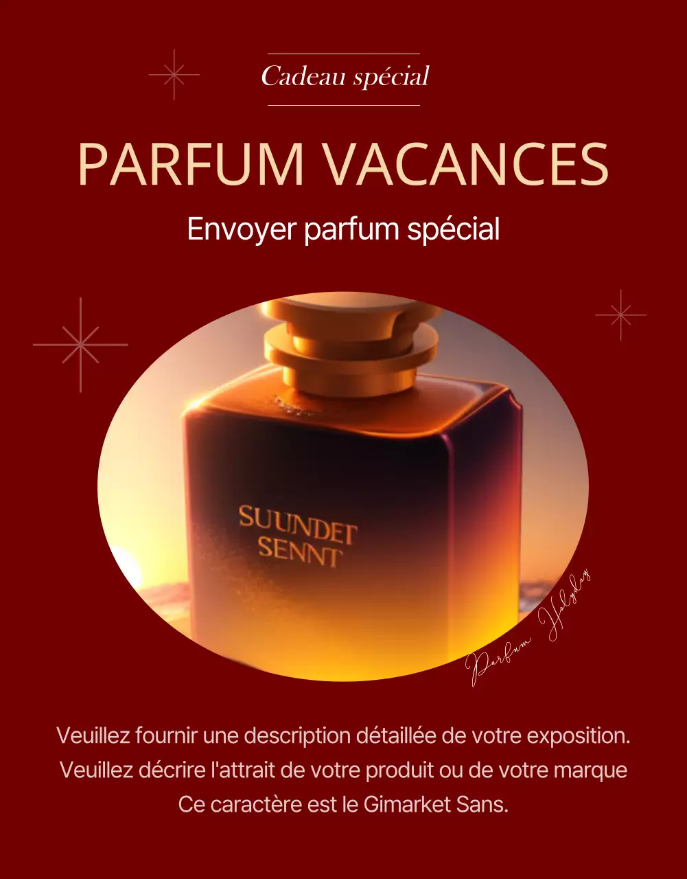 Promouvoir une vente de Noël luxueuse en rouge et jaune