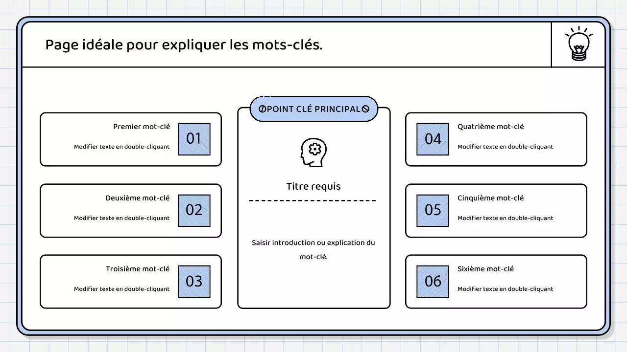 Un rapport de synthèse simple, de couleur bleu clair