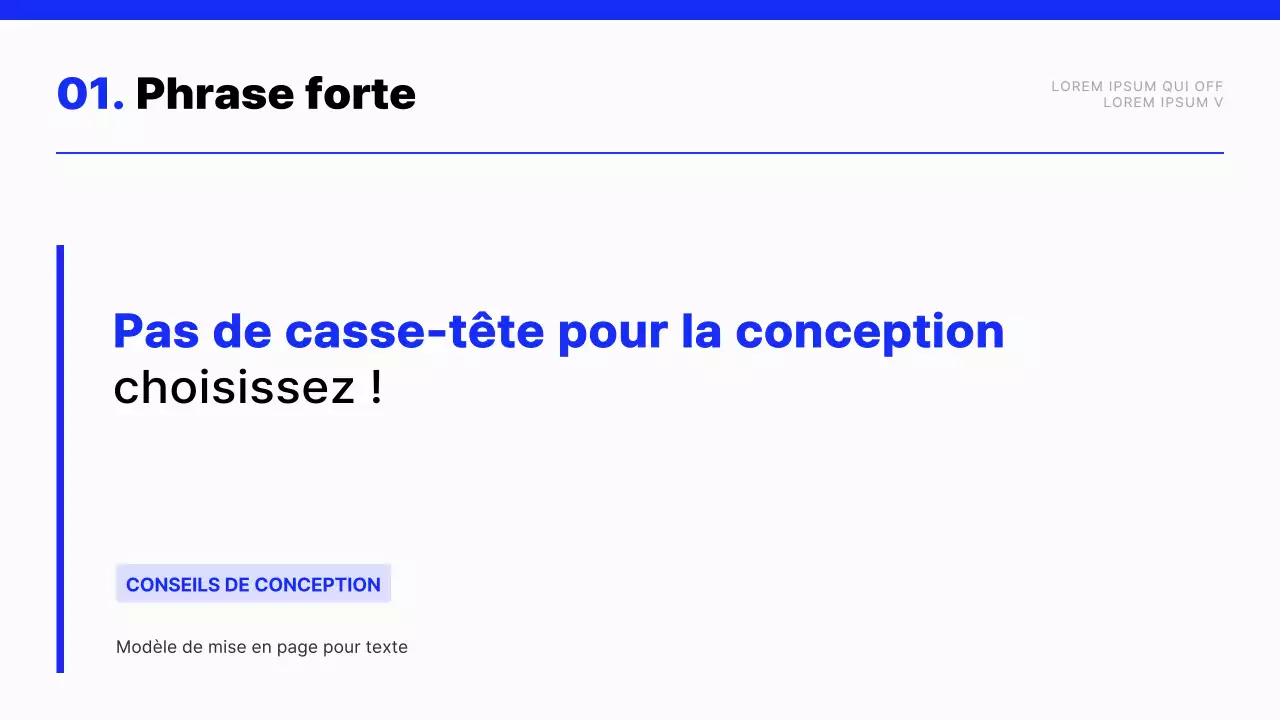 Rapport de mise en page moderne en bleu et blanc