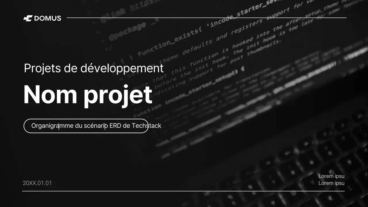 Une proposition simple de conception de développement en noir et blanc