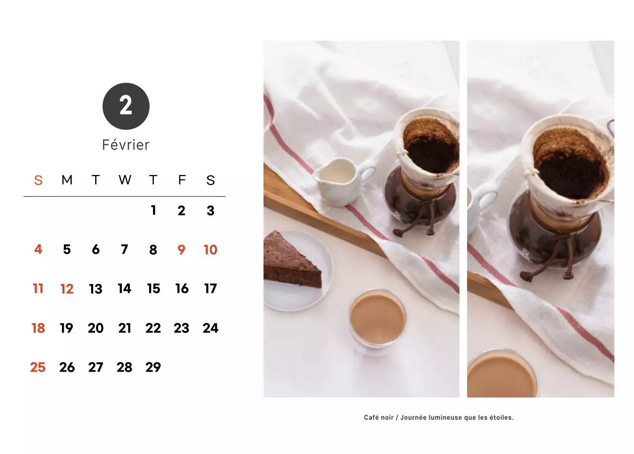 Un café sentimental blanc et marron