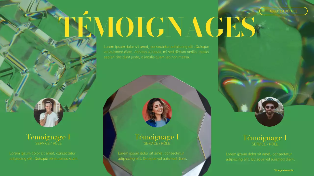 Rapport sur le profil des entreprises modernes vertes et roses