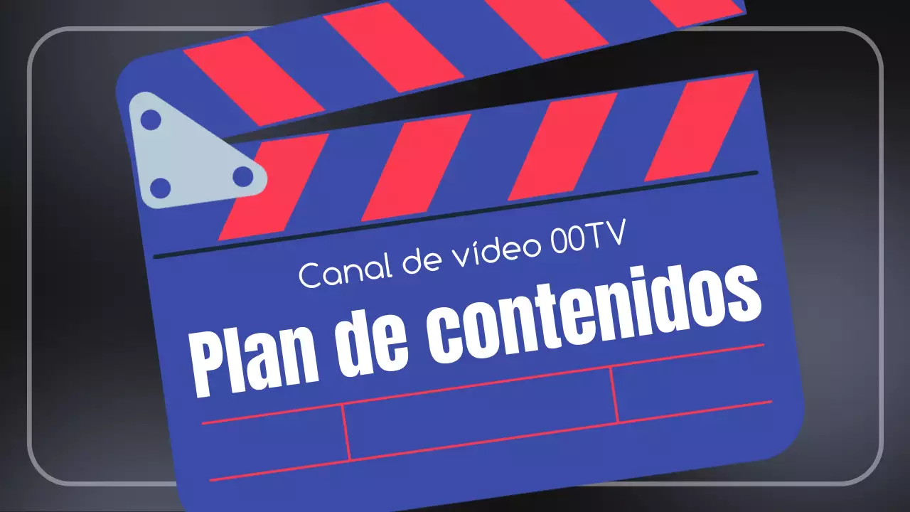 Plan de contenidos de vídeo [Propuesta de planificación de contenidos de vídeo de tendencia en azul y negro