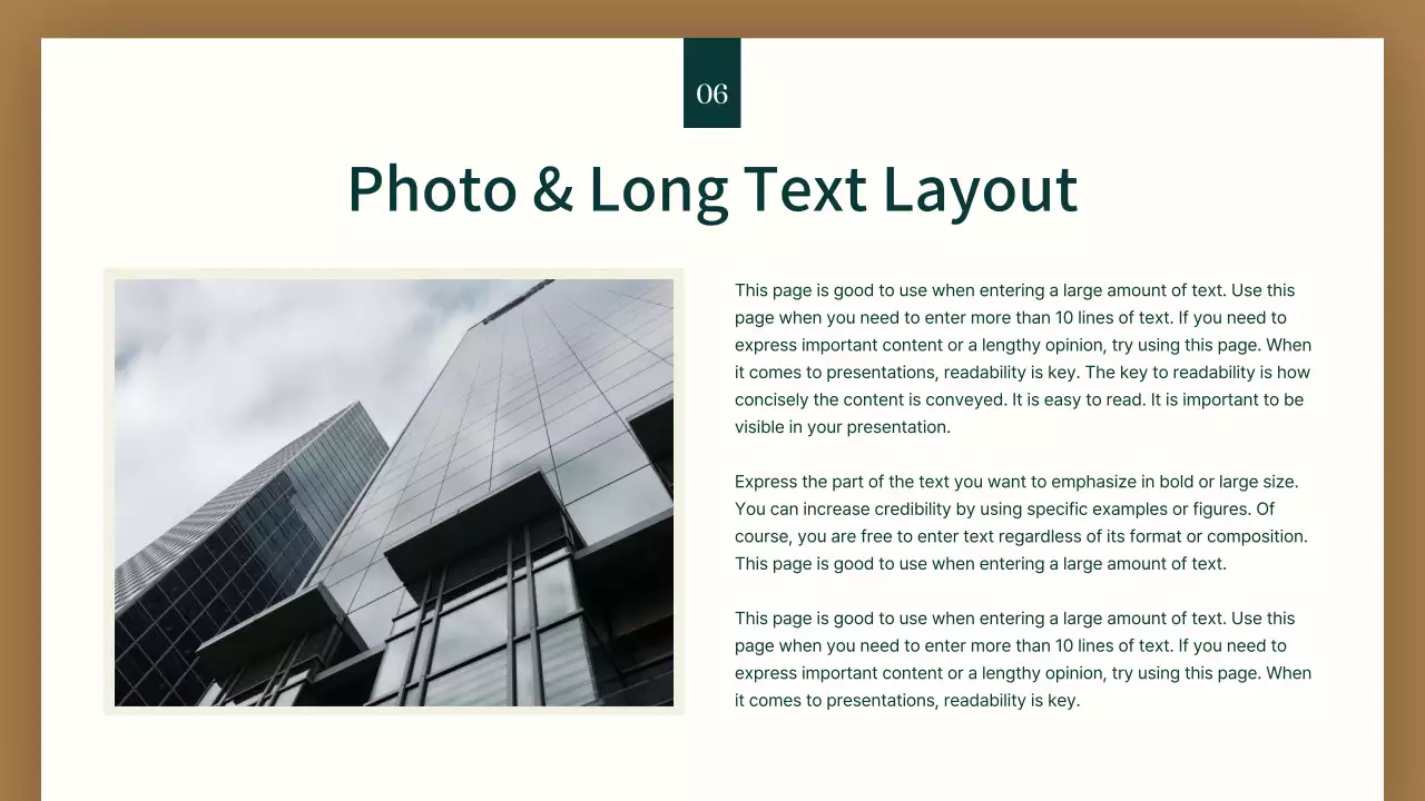 베이지 미니멀 비즈니스 프레젠테이션