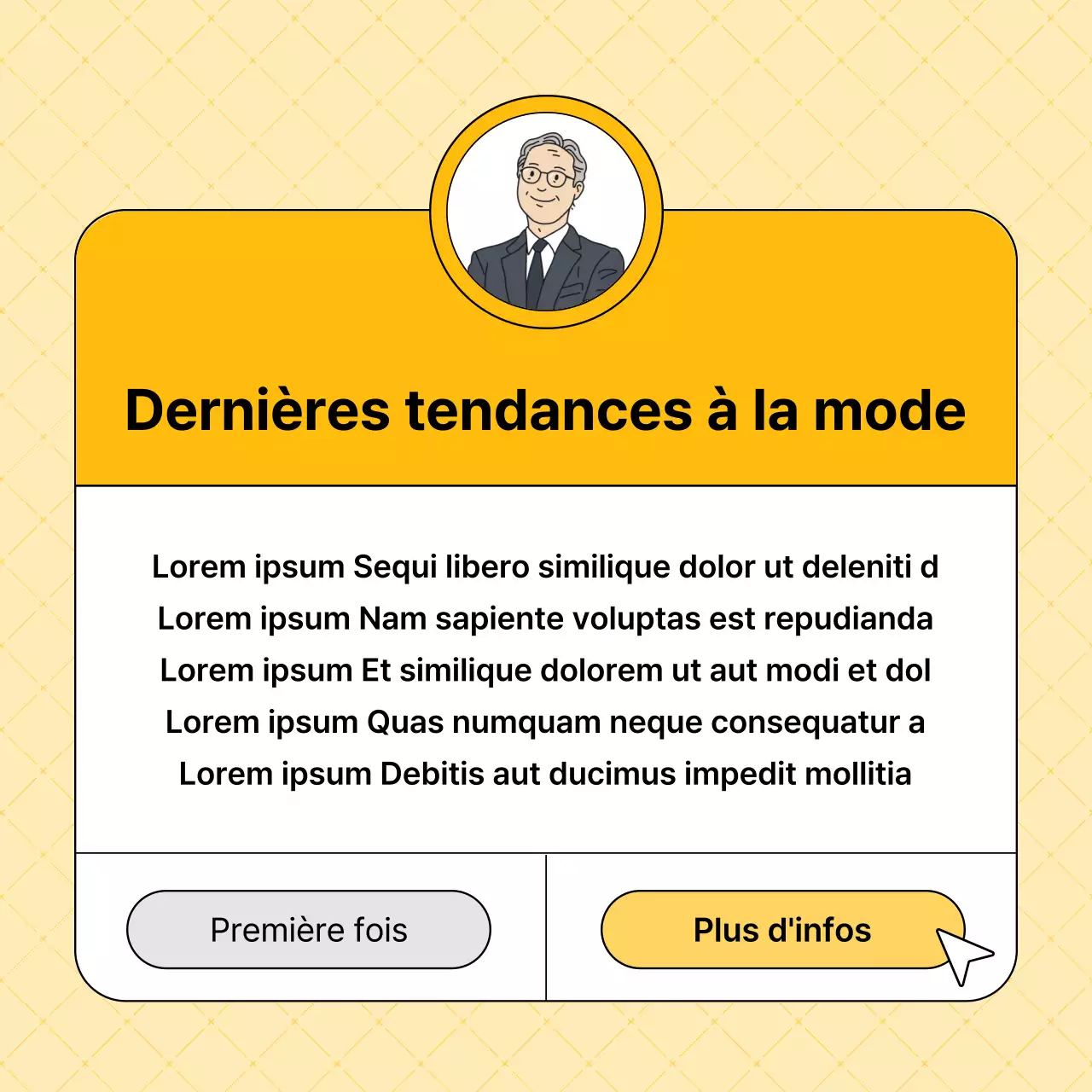 Le contenu simple l'emporte dans le billet jaune