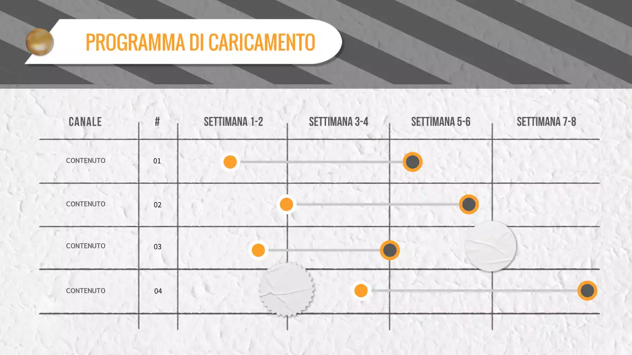 Pitch di pianificazione dei contenuti video di tendenza in grigio e giallo