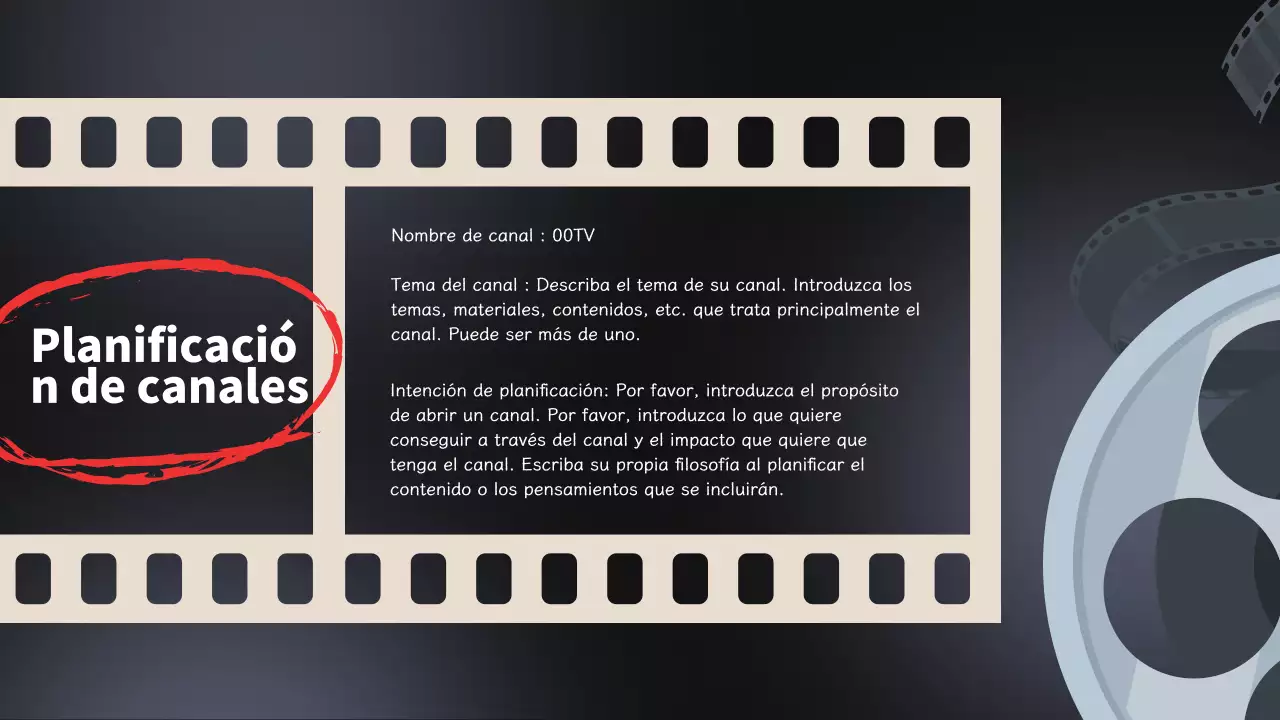 Plan de contenidos de vídeo [Propuesta de planificación de contenidos de vídeo de tendencia en azul y negro