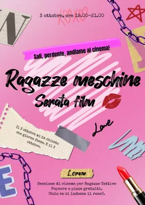 Pubblicità di Pink pop Movie Night