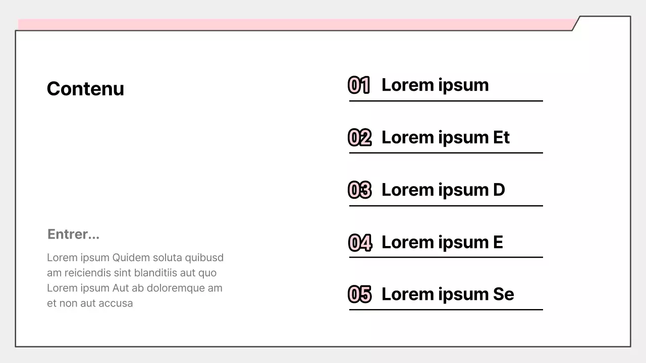 Rapport simple sur les résultats de l'enquête rose