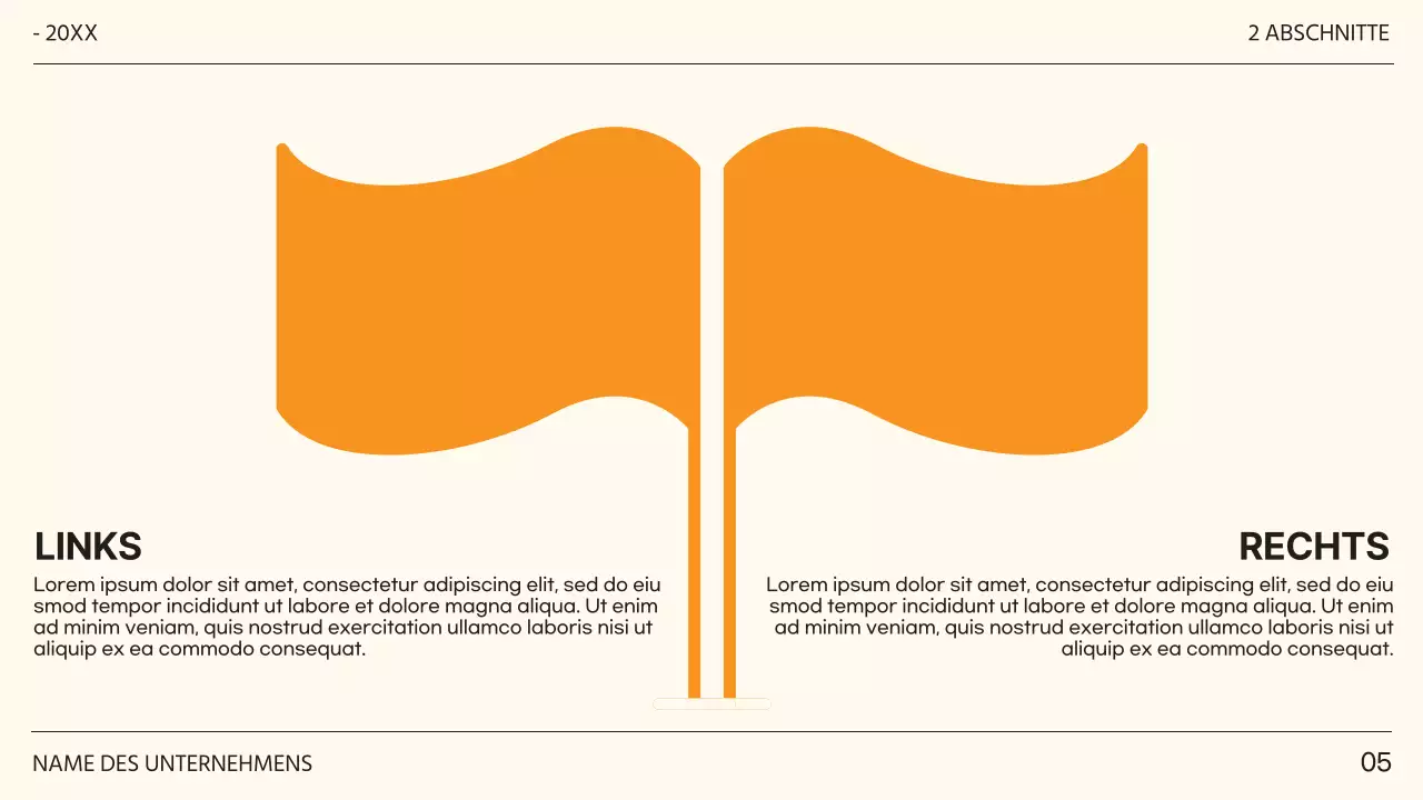 Schwarz und Orange Trendy Ziele und Zielvorgaben Vorschlag